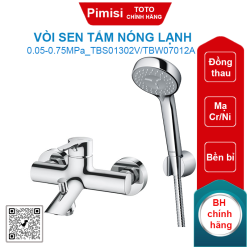 Vòi sen TOTO TBS01302V/TBW07012A tay sen massage mist spa 3 chế độ