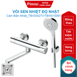 Vòi sen TOTO TBV03427V/TBW01008V nhiệt độ Nhật xả bồn