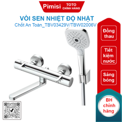 Vòi sen TOTO TBV03429V/TBW02006V nhiệt độ Nhật xả bồn