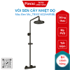 Vòi sen cây TOTO TBW01402AA#MBL nhiệt độ xả xô 220mm đen mờ