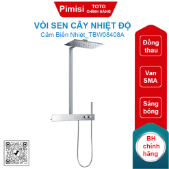 Vòi sen cây TOTO TBW08408A nhiệt độ chữ nhật 490 x 270 mm