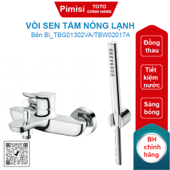 Vòi sen tắm TOTO TBG01302VA/TBW02017A nóng lạnh