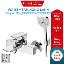 Vòi sen tắm TOTO TBG02302VA/TBW02006V nóng lạnh