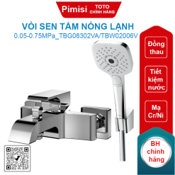 Vòi sen tắm TOTO TBG08302VA/TBW02006V nóng lạnh
