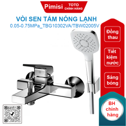 Vòi sen tắm TOTO TBG10302VA/TBW02005V nóng lạnh