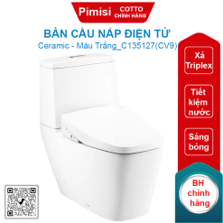 Bàn cầu COTTO C135127(CV9) nắp điện tử