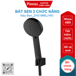 Bát sen Cotto ZH019#BL(HM) 3 chức năng màu đen mờ