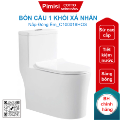 Bồn cầu COTTO C100018HOS 1 khối xả nhấn