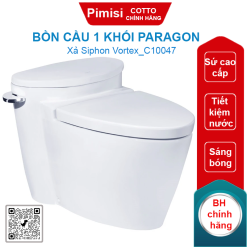 Bồn cầu COTTO C10047 1 khối Paragon xả gạt cao cấp