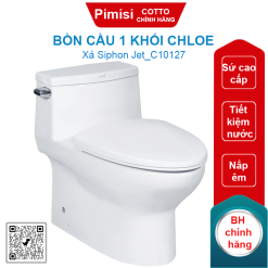 Bồn cầu COTTO C10127 1 khối Chloe xả gạt