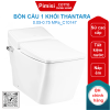 Bồn cầu COTTO C10147 1 khối Thantara xả gạt