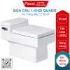 Bồn cầu COTTO C10317 1 khối Quado xả gạt