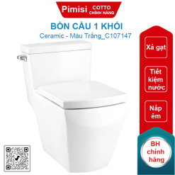 Bồn cầu COTTO C107147 1 khối xả gạt