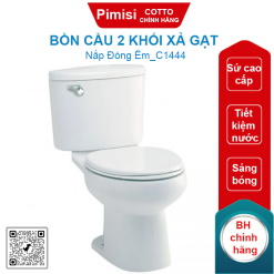 Bồn cầu COTTO C1444 2 khối Sharon xả gạt