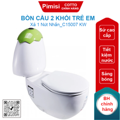 Bồn cầu COTTO C15007 KW Googai hai khối trẻ em