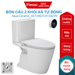 Bồn cầu INAX ACT-602/CW-S32VN 2 khối xả tự động