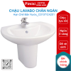Chậu lavabo COTTO C0107/C4201 Alice chân ngắn
