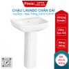 Chậu lavabo COTTO C0141/C4141 Brio chân dài