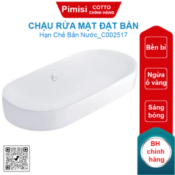 Chậu rửa mặt COTTO C002517 đặt bàn Olix 90