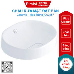Chậu rửa mặt COTTO C00257 đặt bàn Olix