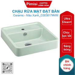 Chậu rửa mặt COTTO C003817#MM đặt bàn Geo Square
