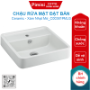 Chậu rửa mặt COTTO C00381#MLG đặt bàn màu xám mờ