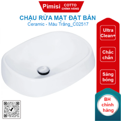 Chậu rửa mặt COTTO C02517 đặt bàn Chole