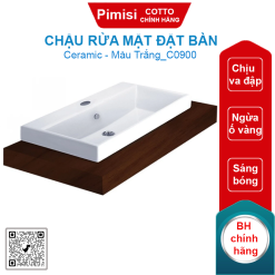 Chậu rửa mặt COTTO C0900 đặt bàn Quado