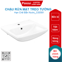 Chậu rửa mặt treo tường COTTO C00581 Serve M