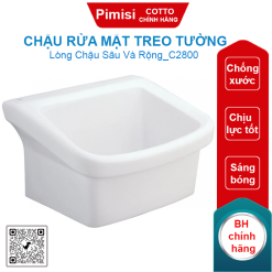 Chậu rửa mặt treo tường COTTO C2800 dịch vụ
