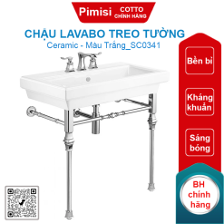 Chậu rửa mặt treo tường COTTO SC0341 Classique 90