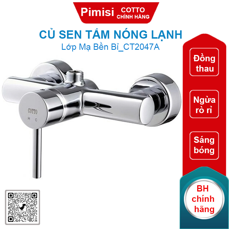 Củ sen tắm COTTO CT2047A nóng lạnh