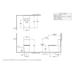 Alternative view of Bồn cầu COTTO C125337 2 khối cảm ứng không chạm