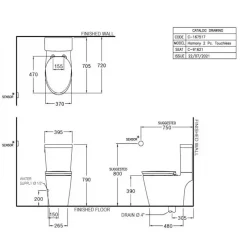 Alternative view of Bồn cầu COTTO C167517 2 khối cảm ứng không chạm