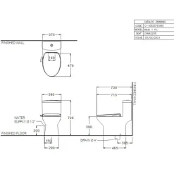 Alternative view of Bàn cầu COTTO C105337(CN5) một khối nắp rửa cơ