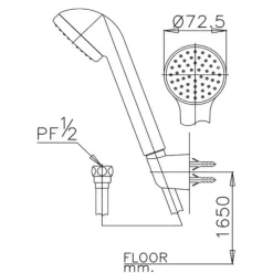 Alternative view of Tay sen Cotto S17#WH(HM) 1 chức năng
