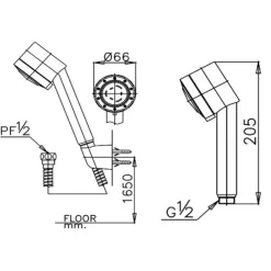 Alternative view of Tay sen Cotto S41(HM) 3 chức năng