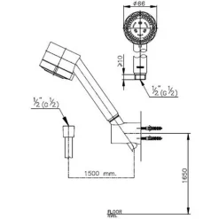 Alternative view of Tay sen Cotto S54(HM) 1 chức năng