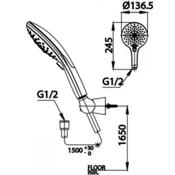 Alternative view of Tay sen Cotto Z001(HM) 3 chức năng