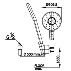 Alternative view of Tay sen Cotto Z10(HM) 1 chức năng