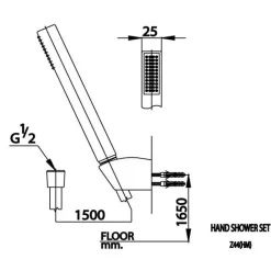 Alternative view of Tay sen Cotto Z44(HM) 2 chức năng
