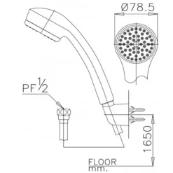 Alternative view of Bát sen Cotto Z54(HM) 1 chức năng
