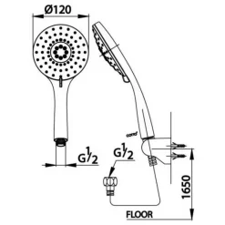 Alternative view of Tay sen Cotto ZH012(HM) 3 chức năng