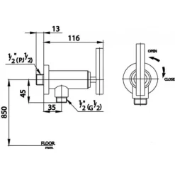 Alternative view of Củ sen tắm COTTO CT127C20 lạnh