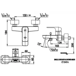 Alternative view of Củ sen tắm COTTO CT2147A#WH nóng lạnh màu trắng