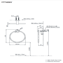 Alternative view of Vòng treo khăn TOTO YTT406V