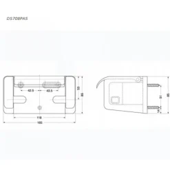 Alternative view of Móc giấy vệ sinh TOTO DS708PAS