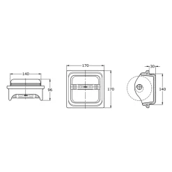 Alternative view of Móc giấy vệ sinh TOTO S20V2#W âm tường