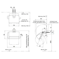 Alternative view of Móc giấy vệ sinh TOTO YH408RV