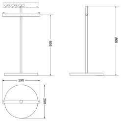 Alternative view of Móc treo giấy vệ sinh đôi TOTO YH63SDT1 đặt sàn